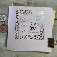 PERSONALISED -  40TH ANNIVERSARY FOILED BUBBLES (P22-40)