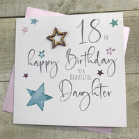 DAUGHTER AGE 18 - WOODEN STAR (S137-18)