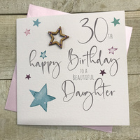 DAUGHTER AGE 30 - WOODEN STAR (S137-30)