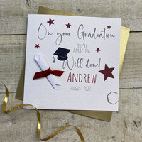 PERSONALISED - GRADUATION WELL DONE CARD (P22-70)