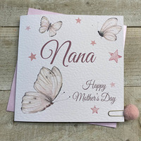 NANA - MOTHERS DAY PRETTY BUTTERFLIES CARD (MP26)