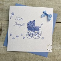 WELSH - NEW BABY BLUE PRAM (WPD23)
