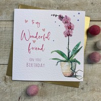 ORCHID - WONDERFUL FRIEND CARD (S270)
