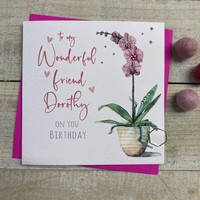 PERSONALISED - PRETTY ORCHID  (any age) (P22-91)