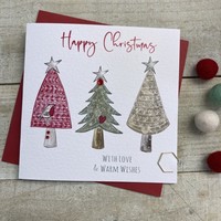 CHRISTMAS CARD - 3 TREES (C22-6)