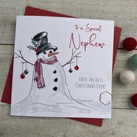 NEPHEW SNOWMAN  - CHRISTMAS CARD (C22-30)