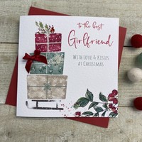 BEST GIRLFRIEND 3 PRESSIES  - CHRISTMAS CARD (C22-43)