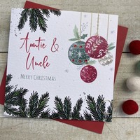 AUNTIE & UNCLE BAUBLES - CHRISTMAS CARD (C22-49)