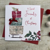 TO SPECIAL FRIENDS 3 PRESSIES - CHRISTMAS CARD (C22-56)