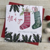 TO ALL OF YOU 2 STOCKINGS - CHRISTMAS CARD (C22-95)