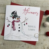 WELSH CHRISTMAS - ATHRAWES SNOWMAN (W-C22-92)