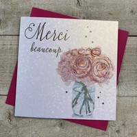 MERCI BEAUCOUP - THANKYOU FLOWERS CARD (F-B174)