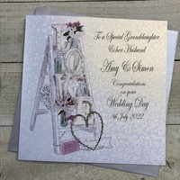 PERSONALISED. GRANDDAUGHTER & HUSBAND. LOVE LADDER.  (P22-19-GD & XP22-19-GD)