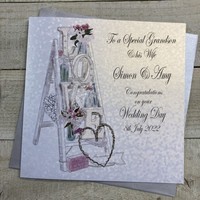 PERSONALISED. GRANDSON & WIFE. LOVE LADDER.  (P22-19-GS & XP22-19-GS)