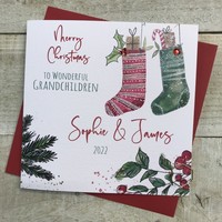 PERSONLISED CHRISTMAS (any relation) - 2 STOCKINGS (P-C22-5)