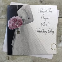 MAZEL TOV ON SONS WEDDING - JEWISH WEDDING CARD (PD271-JS)