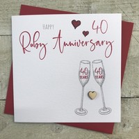 40TH  ANNIVERSARY FLUTES - RUBY (S110-40)