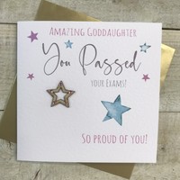 GODDAUGHTER YOU PASSED YOUR EXAMS STAR CARD (S299-GODD)