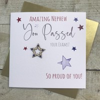 NEPHEW YOU PASSED YOUR EXAMS STAR CARD (S299-NEP)