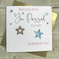 NIECE YOU PASSED YOUR EXAMS STAR CARD (S299-NIE)