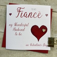 VALENTINE - FIANCE & HUSBAND TO BE HEARTS (V23-17)