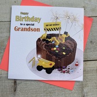 GRANDSON DIGGER CAKE CARD (R220-GS)