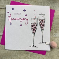 ON YOUR ANNIVERSARY - LEOPARD PRINT FLUTES (S279-Y)