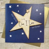 ONE I LOVE - BIG BLUE STAR CARD (S198-OIL)