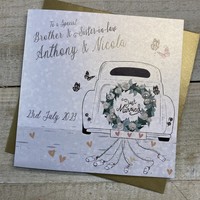 PERSOANLISED WEDDING CAR - BROTHER & SISTER-IN-LAW (P23-8-BS)