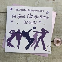 PERSONALISED - GRANDDAUGHTER DANCE CARD, ANY AGE (P22-110-GD)