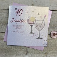 PERSONALISED - GIN BIRTHDAY CARD, ANY AGE (P23-13)