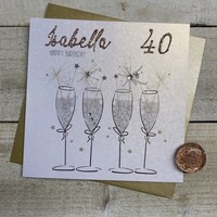 PERSONALISED AGE SPARKLER FLUTES (P23-19)