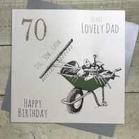 Dad Wheelbarrow & tools Large Birthday Card (XED70)