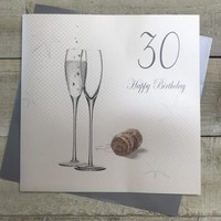 Large 30th Birthday Card (Champagne Flutes) (Xpdc30)