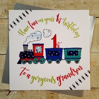 1st Birthday to a Gorgeous Grandson Large Card (XR41)