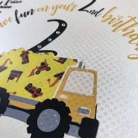 Son Yellow Diggers 2nd Large Birthday Card (XR42-2S)