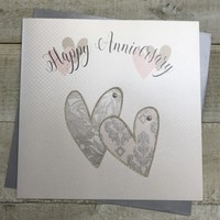 Happy Anniversary Card Wedding Hearts (XSS37)