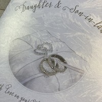 DAUGHTER & SON IN LAW LARGE WEDDING CARD - (XVN39-ds)