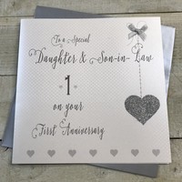 Daughter & Son-in-Law  Your First Anniversary Large Card (XLLa1DS)