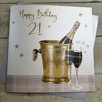 Large 21ST Birthday Card Champagne Bucket (XLS21)