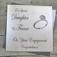 Daughter & Fiancé Handmade Large Engagement Card (XM3)
