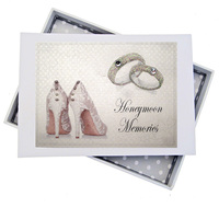 WEDDING SHOES & RINGS HONEYMOON PHOTO ALBUM - MINI (SR5T)