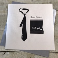 Large Birthday Card,  (Tie & Cufflinks) (XSB60)