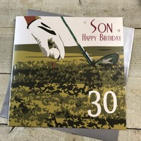 30, Large 30th Birthday Card (Golf) (XSB64-30)