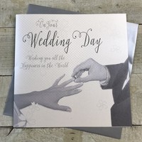 Large Wedding Day Card (Hands) (XWB153)
