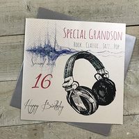 Special Grandson 16th Birthday Handmade Card (XE93-16gs)