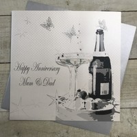 Mum & Dad Large Anniversary Card Champagne & ChocolateS (XLBD17)