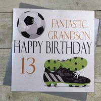 Grandson 13th Birthday Card (Football) (XNA13GS)