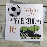 Grandson 16  LargeFootball Birthday Card  (XN16gs)