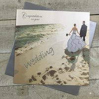 Congratulations, Handmade Large Card, Beach Wedding (XPD260D)